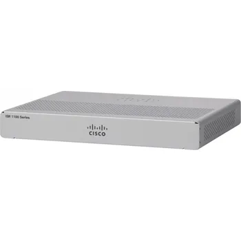 Cisco C1101-4P Router, 4× Gbit RJ-45 LAN, 1× Gbit RJ-45 WAN, 1× microUSB, 1× USB, stříbrný C1101-4P