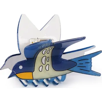 Hračka pro nejmenší Stoklasa Skřipec do vlasů ptáček modrý