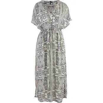 Dámské šaty BÉŽOVÉ KAFTANOVÉ ŠATY Vero Moda