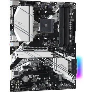 Základní deska ASRock B550 Pro4 Základní deska, AMD B550, AM4, 4x DDR4 (max. 128GB), 2x M.2, USB typ C, VGA, HDMI, ATX B550 Pro4