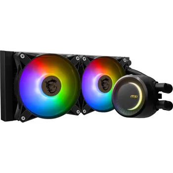 PC ventilátor MSI MAG CoreLiquid E240 Vodní chladič, pro CPU, pro Intel i AMD, 2× 120mm ARGB ventilátor, socket 1150, 1151, 1155, 1156, 1200, 1700, AM5, AM4 306-7ZW5E11-C24