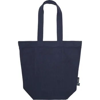 Taška z bio fairtrade bavlny se zipem O 90053 navy onesize