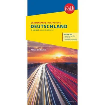 Falk Länderkarte Falkfaltung Deutschland 1:650.000