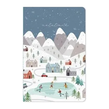 Set školních potřeb Notes A5 Pada śnieg