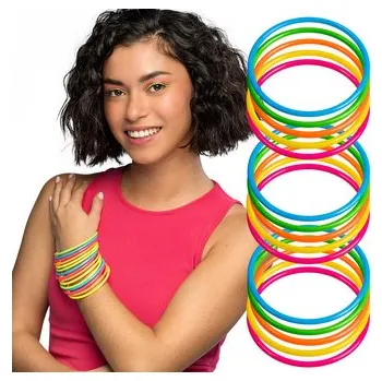 Karnevalový kostým Boland&nbsp;Náramek barevné kroužky 15 ks