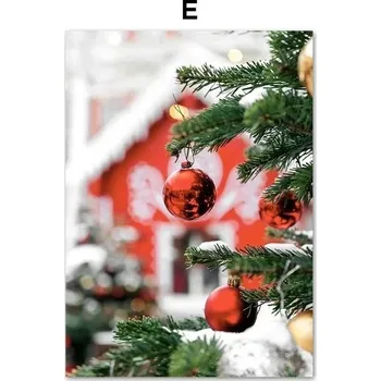 Obraz Obraz se zimními motivy | Dekorace na zeď, Vánoční obraz - E , 50 x 70 cm bez rámu