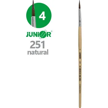 Umělecký štětec Štětec kulatý JUNIOR č. 2 4" 251 Natural
