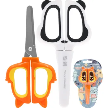 Kancelářské nůžky Nůžky dětské M&G Animals Know 5,5"/136 mm (oranžové, bílé)