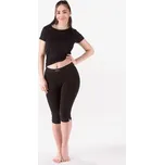 Capri legíny 3/4 GINA ČERNÉ XXL