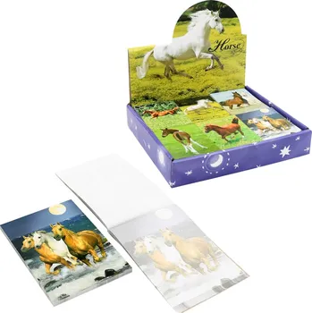 Blok Blok trhací s potiskem 59x83 mm, 40l. - Horse