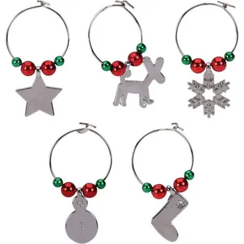 Přívěsek na kalich 25x40 mm (sada 6 vánočních motivů)