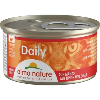 Krmivo pro kočku Almo Nature Daily Menu cat konz. kousky-hovězí 85g