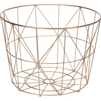 Dekorace závěsná - Koš měděný 34 cm, 1ks