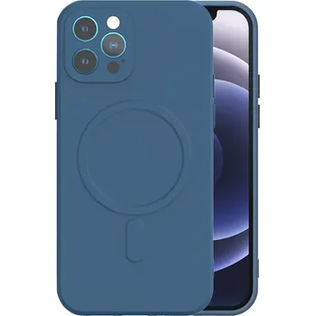 Pouzdro na mobilní telefon Pouzdro Protect MagSilicone Case iPhone 16e Modré