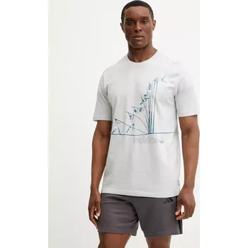 Pánské tričko Bavlněné tričko adidas Originals Q12 TS Pole JP2666 šedá 90X, vel. S