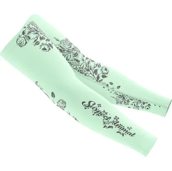 Cyklistické návleky Dámské cyklistické návleky na ruce FLOWERS mint - Mint / S - M