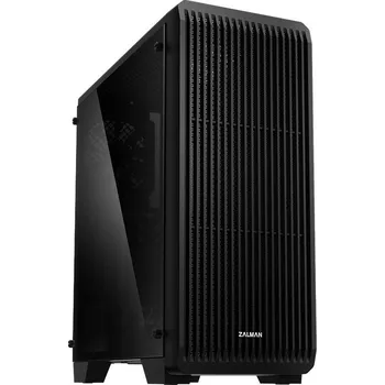 PC skříň ZALMAN S2 TG Skříň, Middle tower, bez zdroje, ATX, 3× 120mm ventilátor, 1× USB 3.0, 2× USB 2.0, průhledná bočnice, černá S2 TG