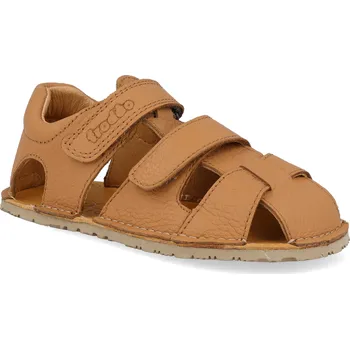 Dívčí sandály Barefoot dětské sandály Froddo - Flexy Avi hnědé Velikost: 23