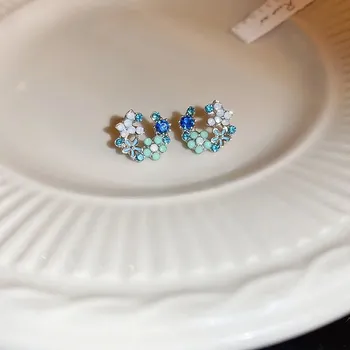 Náušnice Luxusní třpytivé náušnice s motivem srdce | dámské náušnice, módní šperk - HE15060-7