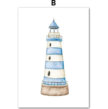 Obraz Obraz s mořským motivem pro dětský pokoj | dekorace, plátno - B , 40 x 60 cm bez rámu