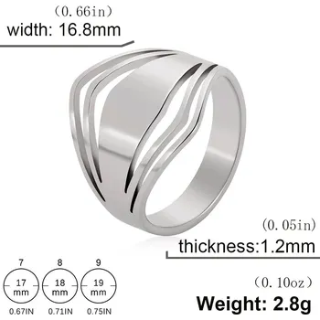 Prsten Ocelový prsten | módní šperk - Styl 7 Ocel , 8