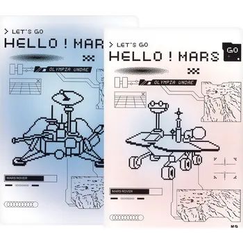 Zápisník Zápisník A5 M&G Hello ! Mars - linkovaný, 24 listů (růžový, modrý)