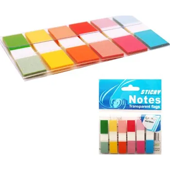 Doplněk ke knize Záložka lepící NEON 6 barev x 25 ks, PVC