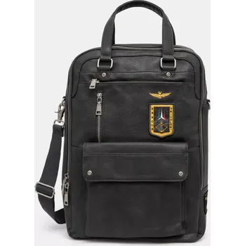 Sportovní batoh Batoh Aeronautica Militare pánský, šedá barva, velký, hladký, AM476 90X, vel. ONE SIZE