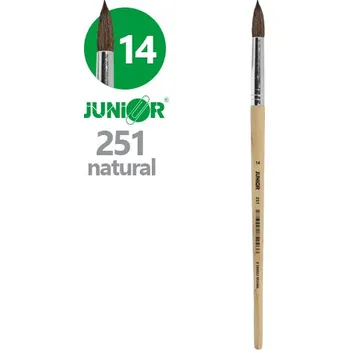 Umělecký štětec Štětec kulatý JUNIOR č. 2 14" 251 Natural