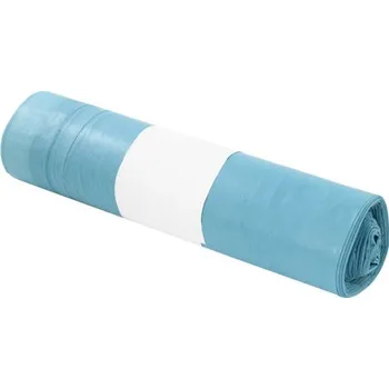 Pytle na odpadky Pytle na odpad LDPE 60 x 70 cm, zatahovací modré 60 l / 10 ks, 30 mic