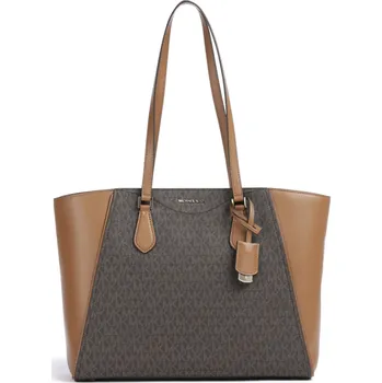 Velká kabelka Michael Kors Taryn logo hnědá