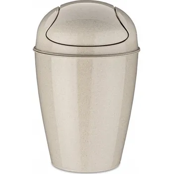 Odpadkový koš DEL M odpadkový koš s odklápěcím víkem 12l béžový Organic KOZIOL (barva-béžová Organic)