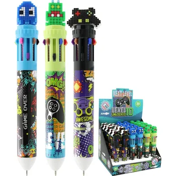 Kuličkové pero 10 barev JUNIOR Odemčená úroveň 10