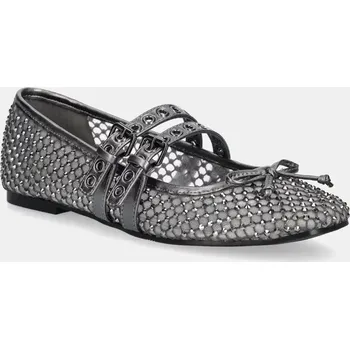 Dámské baleríny Baleríny Guess KAYANN šedá barva, FLJKNN FAB02 FLJKNN.FAB02.PEWTE 90X, EUR 36