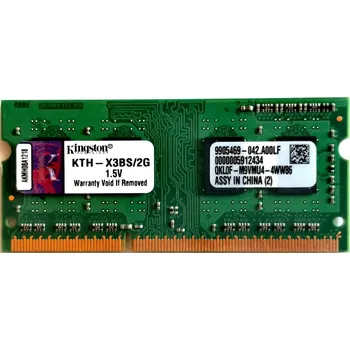 Operační paměť Kingston 2GB DDR3 SODIMM 1333MHz CL9 KTH-X3BS/2G, 042.A00LF