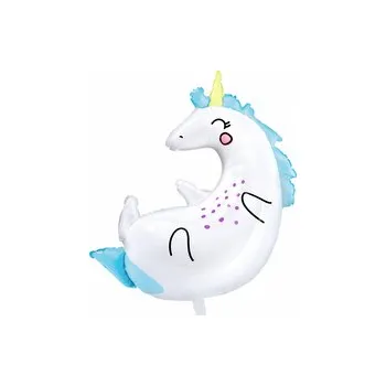 PARTYDECO&nbsp;Foliový balónek Jednorožec 70 x 75 cm