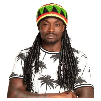 Karnevalový kostým Čepička rasta s dredy