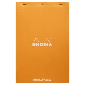 Blok Clairefontaine, Poznámkový blok Rhodia Basics, A4+, 80 listů, tečkovaný, oranžový