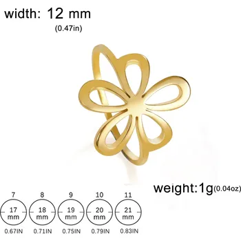 Prsten Ocelový prsten | módní šperk - Styl 15 Gold , 9