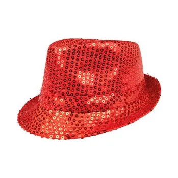 Klobouk Boland Klobouk červený s flitry