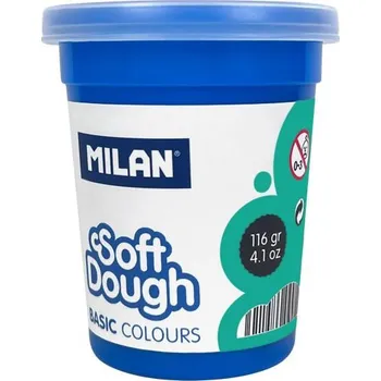 Modelovací hmota Plastelína MILAN Soft Dough tyrkysová 116g /1ks