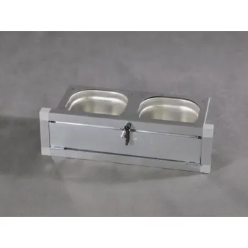 Výsuvný krmný pult s gastronádobami KPVG2