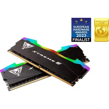 Operační paměť Patriot Viper Xtreme 5 RGB 32GB 7600MT/s Operační paměť, DDR5, 32GB (2× 16GB kit), 7600MT/s, CL36, s chladičem, RGB, černá PVXR532G76C36K