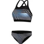 Dámské plavky S47N černo-modré kostičky - Self 44/2XL