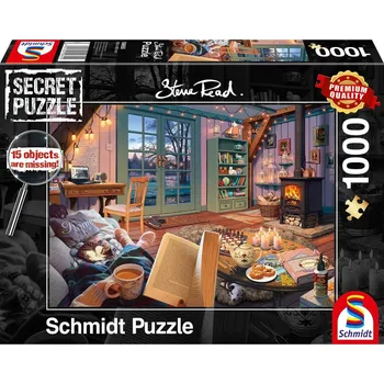 Puzzle SCHMIDT Secret puzzle V prázdninovém domě 1000 dílků