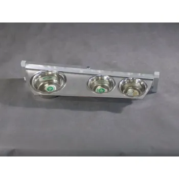 Otočný krmný pult se třemi miskami 380 ml/800ml a mezerou