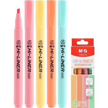 Zvýrazňovač Zvýrazňovač M&G Hi-Liner Pastel - sada 4 barev
