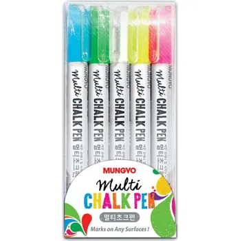 Křídový popisovač MUNGYO - barevná sada 5 ks