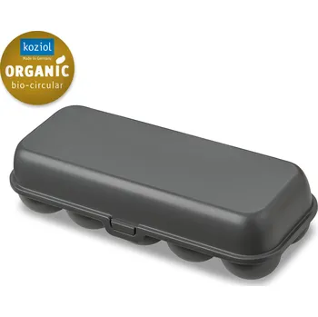Dóza na potraviny EGG box na 10 ks vajíček Šedá Organic KOZIOL (barva-popelavě šedá)