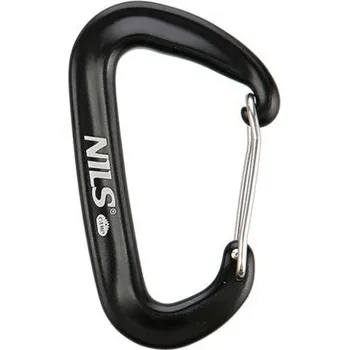 Houpací síť NILS CAMP Hliníková karabina NC1707 12kN černá